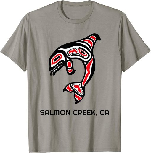 Salmon Creek, California Native American Orca Killer Whale T-Shirt