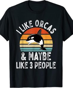 Orca Killer Whale Retro T-Shirt