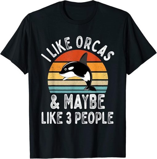 Orca Killer Whale Retro T-Shirt